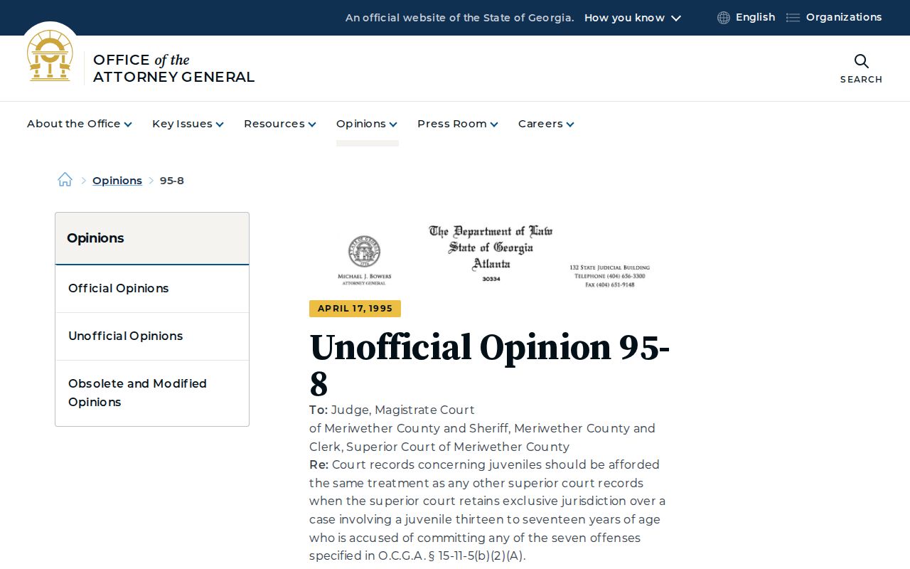 Evans County criminal docket juvenile and Superior access guidance